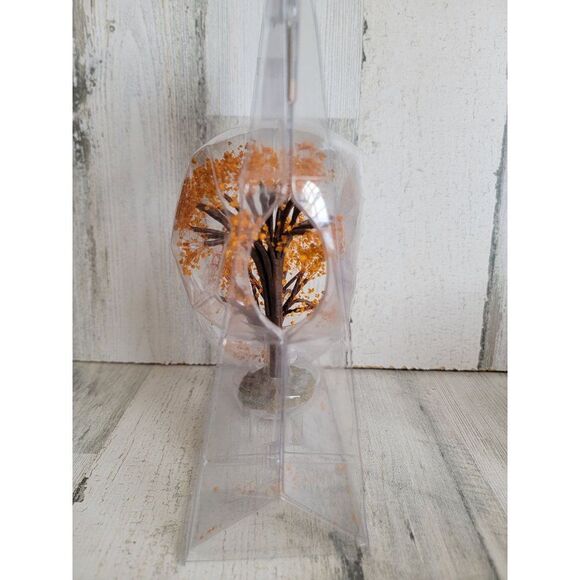 Lemax Pumpkin Hollow Autumn rust tree Halloween Village accessory small - Picture 4 of 6